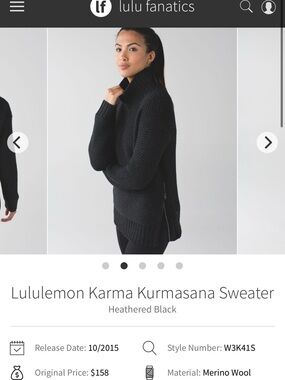 lululemon Karma Kurmasana Sweater